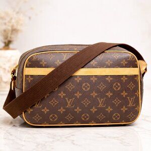 Authentic Louis Vuitton Reporter PM Monogram Crossbody Bag/LV Messenger Bag